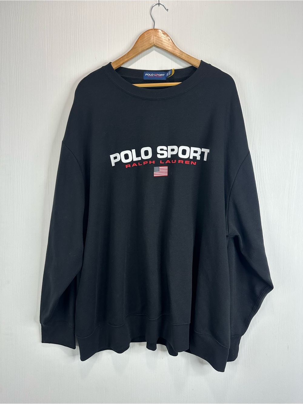 Polo Sport Black Crewneck Sweatshirt